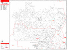 Rio Rancho Digital Map Red Line Style